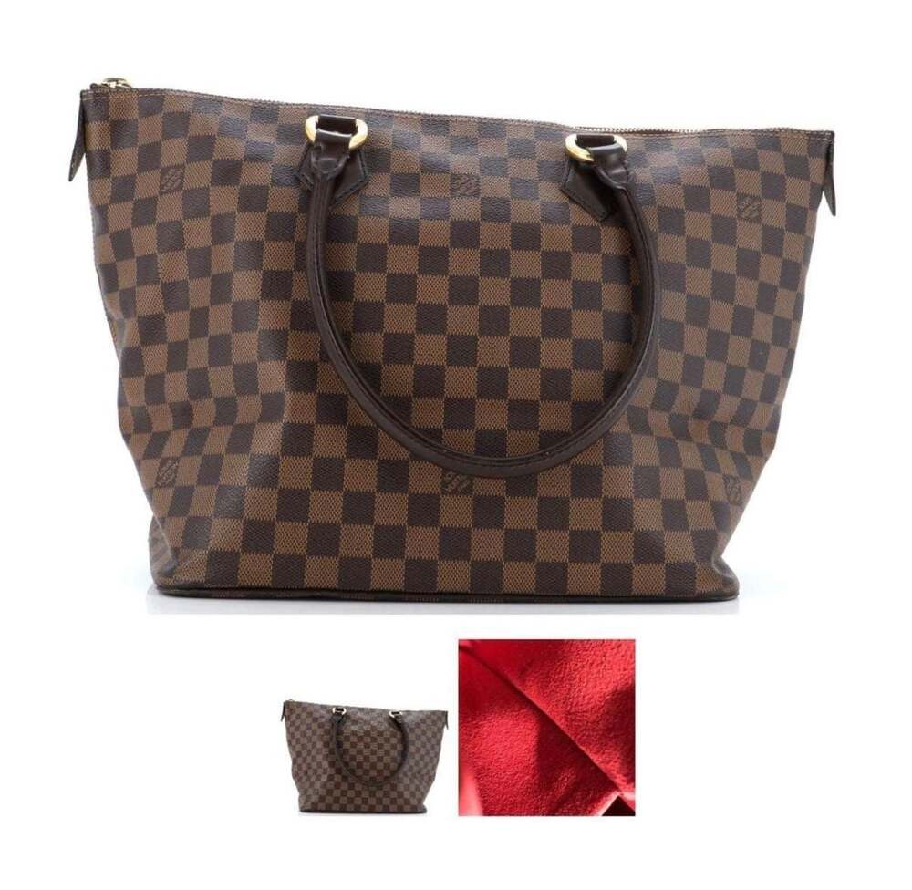 Authentic Louis Vuitton Saleya MM Damier Ebene Tote Bag